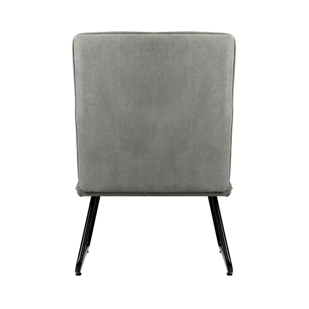 Armchair Lounge Chair Accent Chairs Linen Fabric Upholstered Light Grey