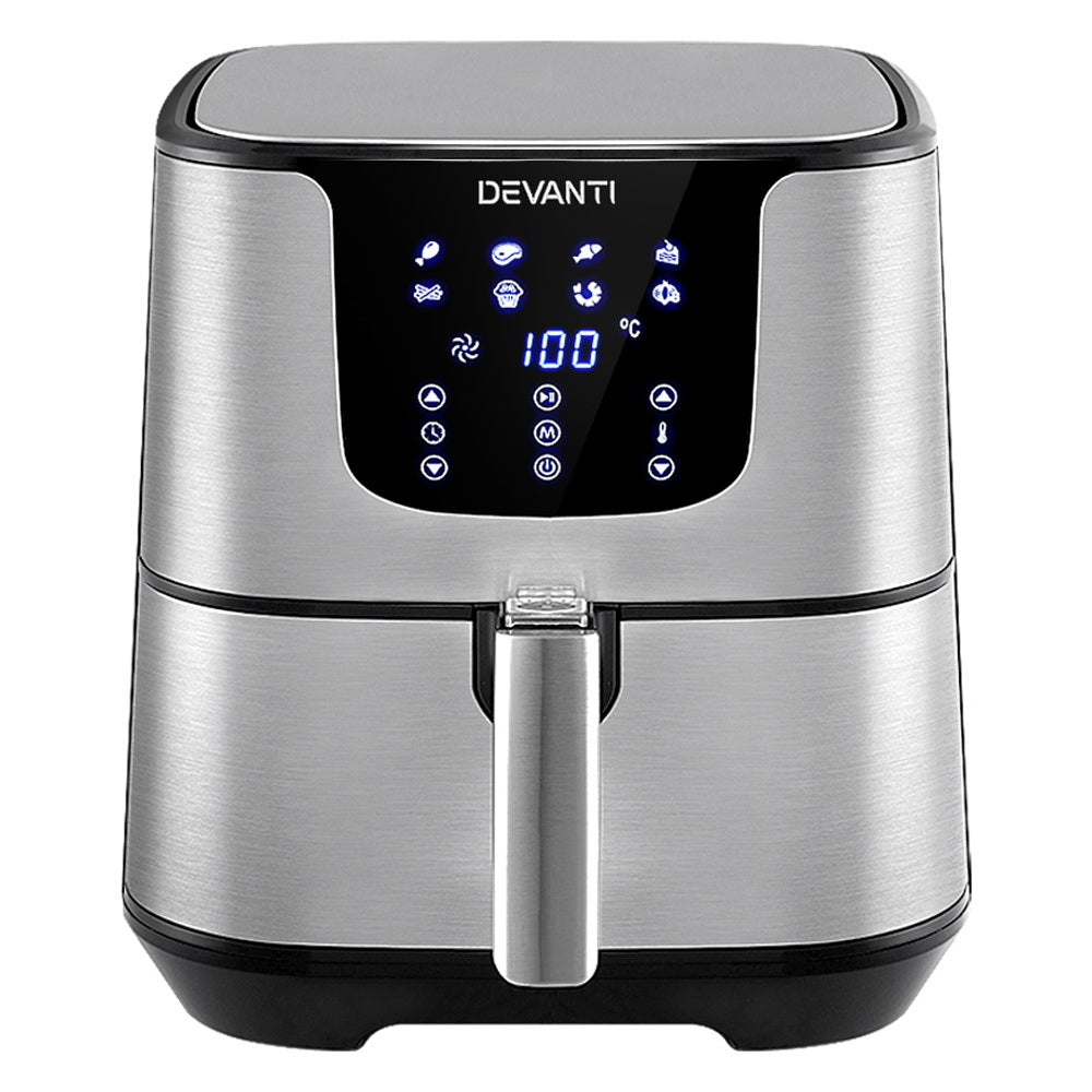 Air Fryer 7L Lcd Fryers Stainless Steel