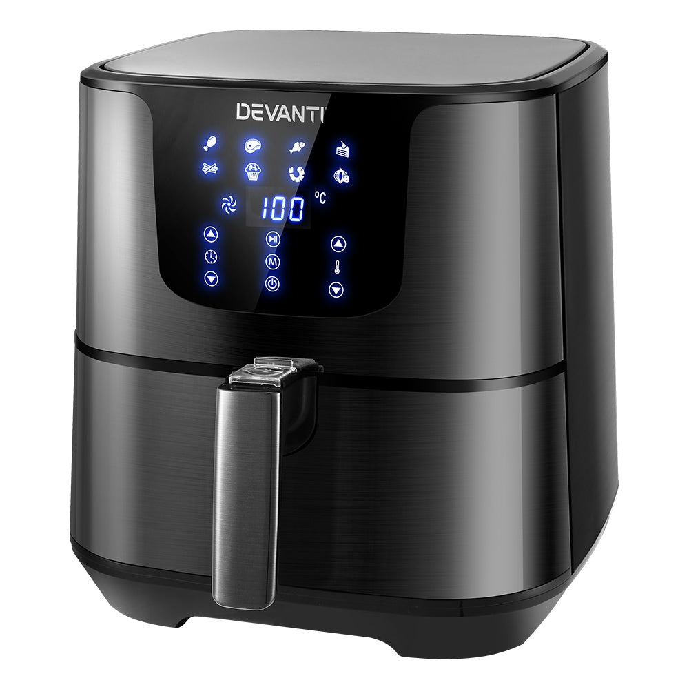 Air Fryer 7L Lcd Fryers Black
