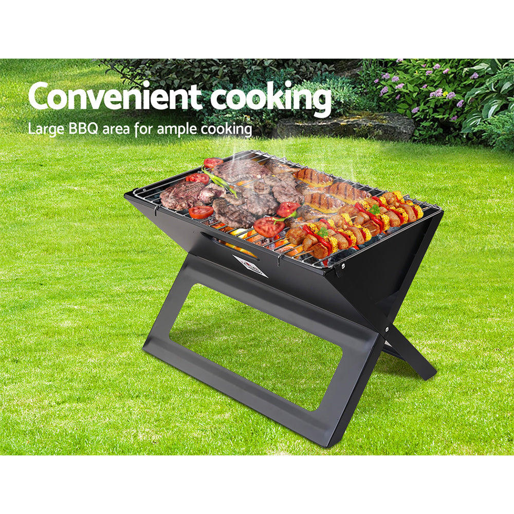 Bbq Grill Charcoal Smoker Foldable Outdoor
