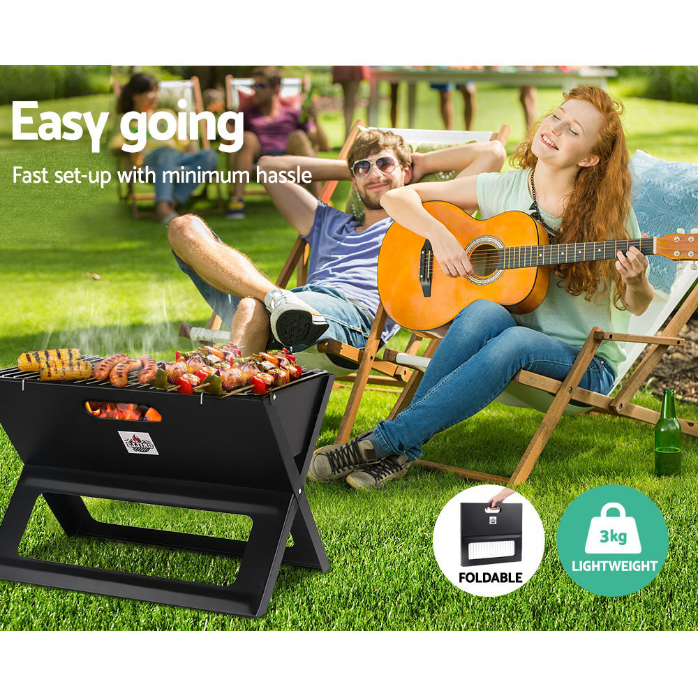 Bbq Grill Charcoal Smoker Foldable Outdoor