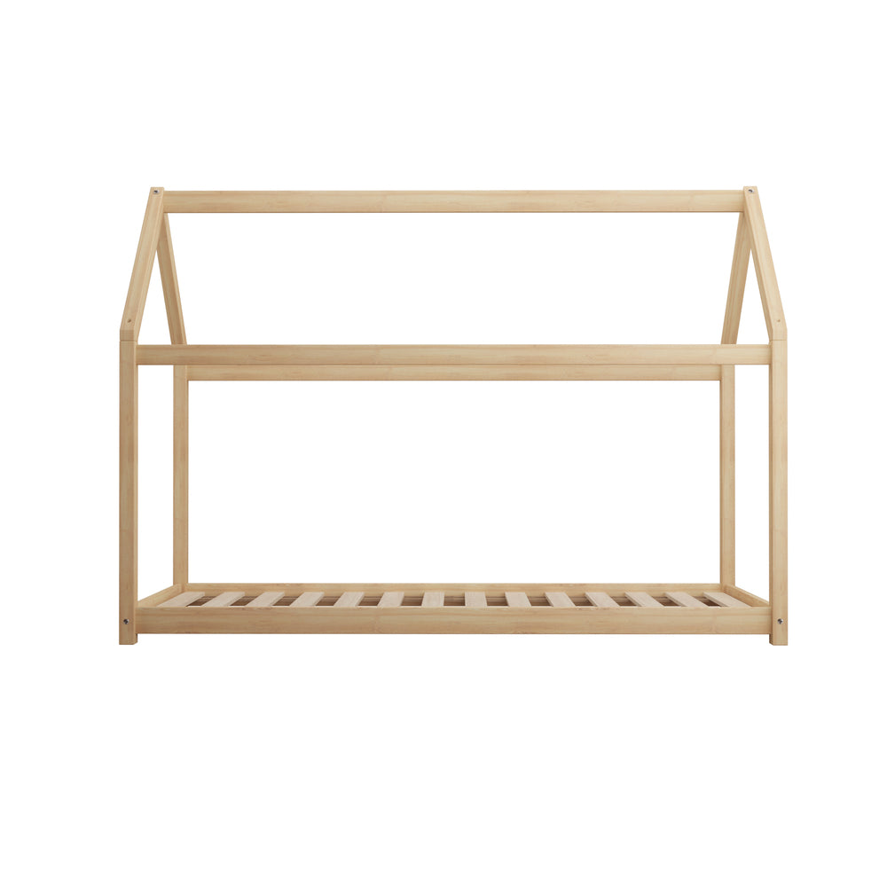 Wooden Bed Frame Single Wood Mattress Base Pine Timber Platform