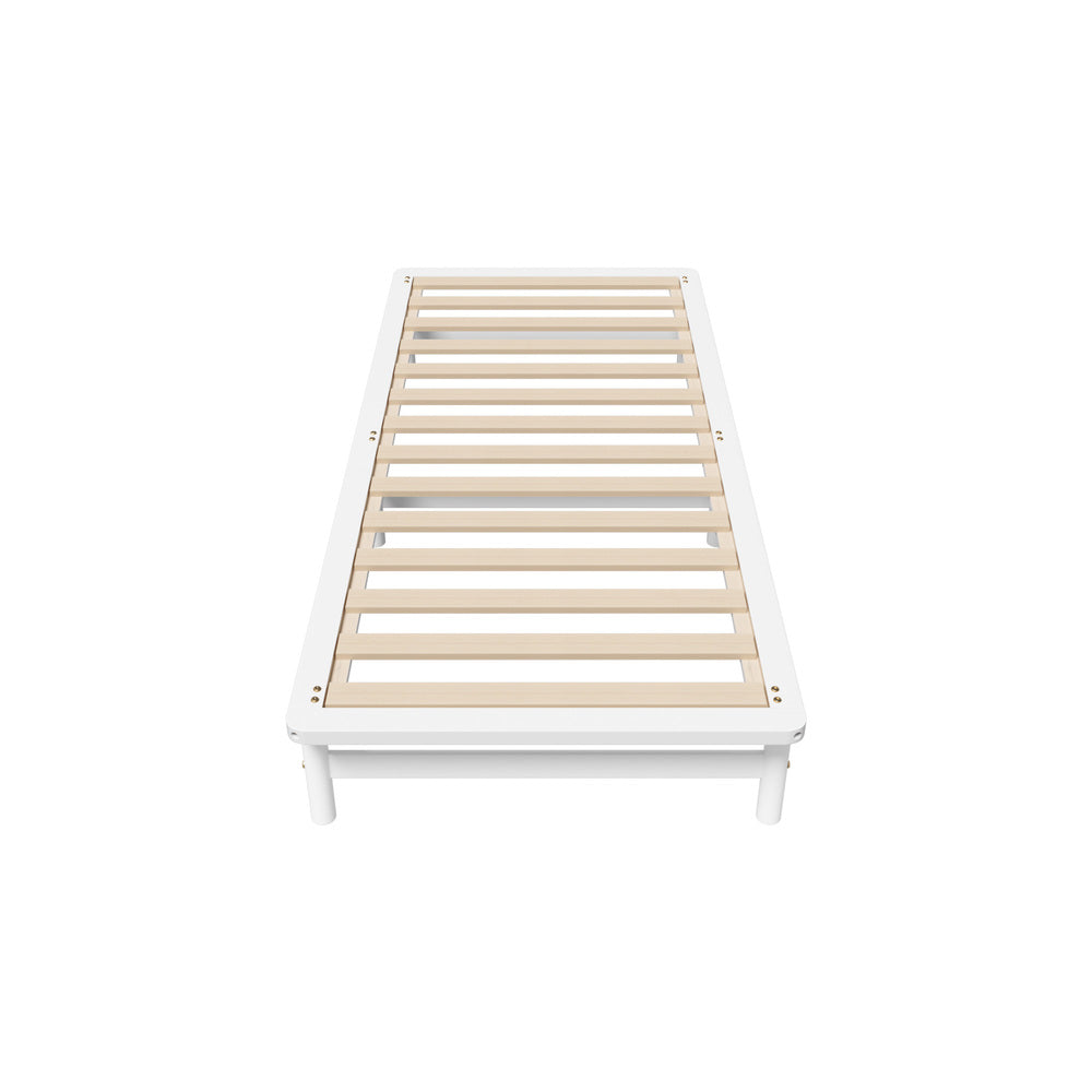 Double/King Single/Queen Wooden Bed Frame Solid Pine Timber White