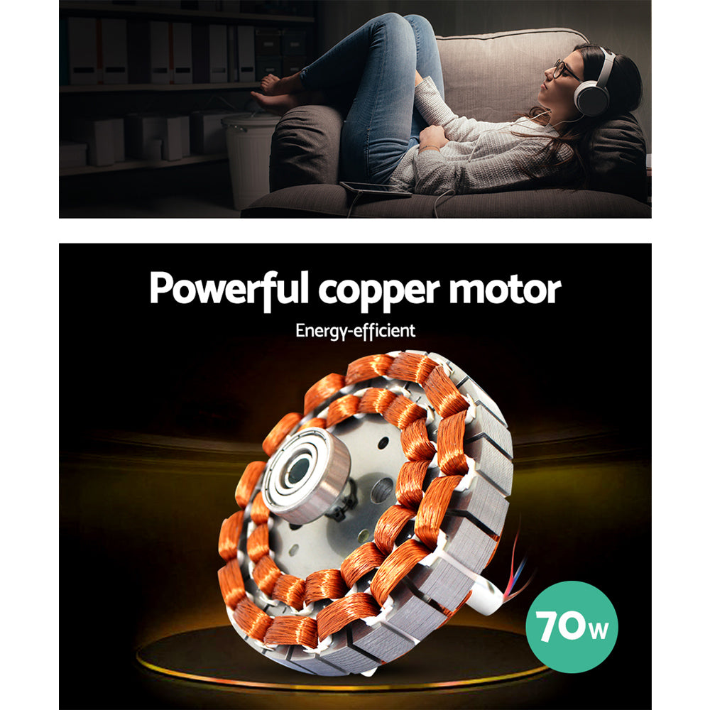 52'' Ceiling Fan Ac Motor W/Light W/Remote - Silver