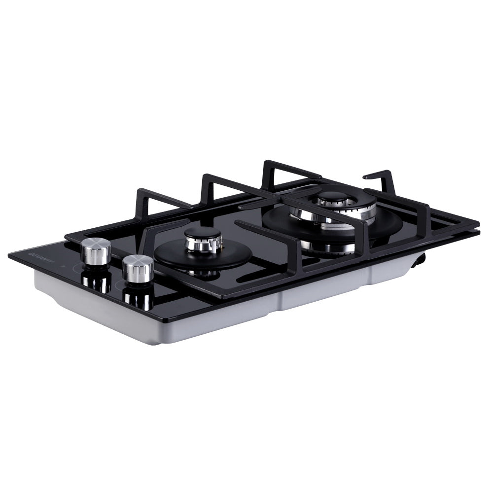 Gas Cooktop 30Cm 2 Burner Black