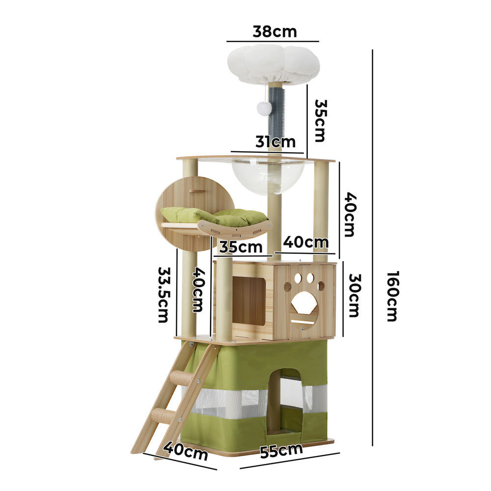 Cat Tree Tower Scratching Post Scratcher 160cm