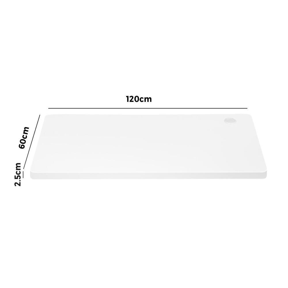 Board only for Standing Desk Adjustable Sit Stand Table White