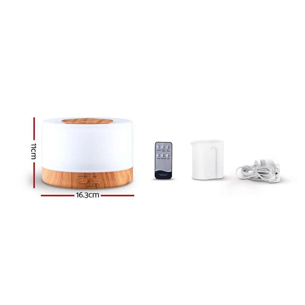 Aroma Diffuser Aromatherapy Light Wood 500Ml