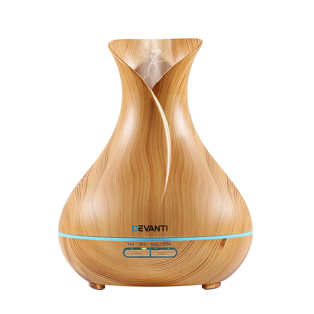 Aroma Diffuser Aromatherapy Light Wood 400Ml