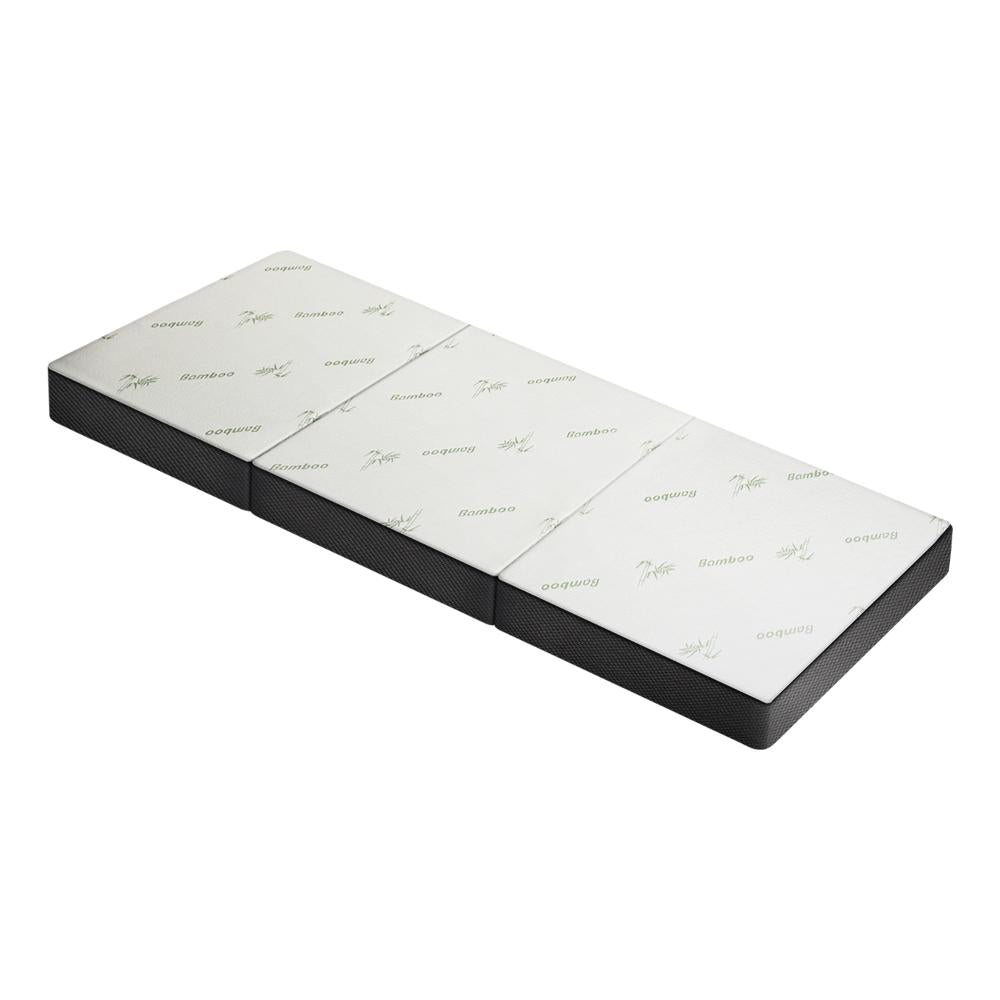 Simple Deals Folding Foam Mattress Sofa Bed Trifold Sleeping Mat Camping Cushion Single