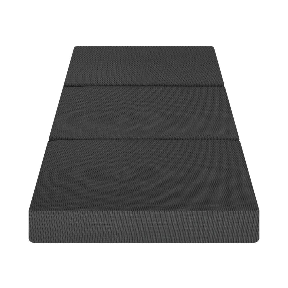 Simple Deals Folding Mattress Portable Single Sofa Foam Bed Camping Sleeping Pad Grey