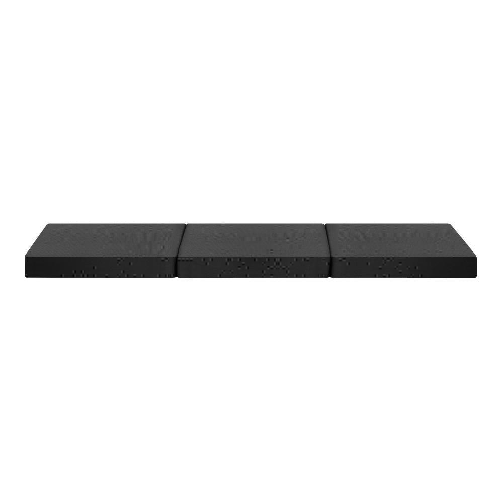 Simple Deals Folding Mattress Portable Single Sofa Foam Bed Camping Sleeping Pad Grey