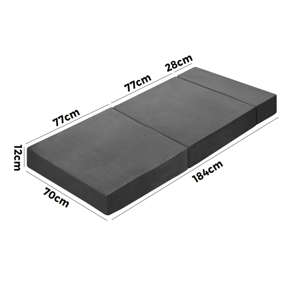 Simple Deals Foldable Foam Mattress Sofa Bed Portable Camping Cushion Floor Bed Single