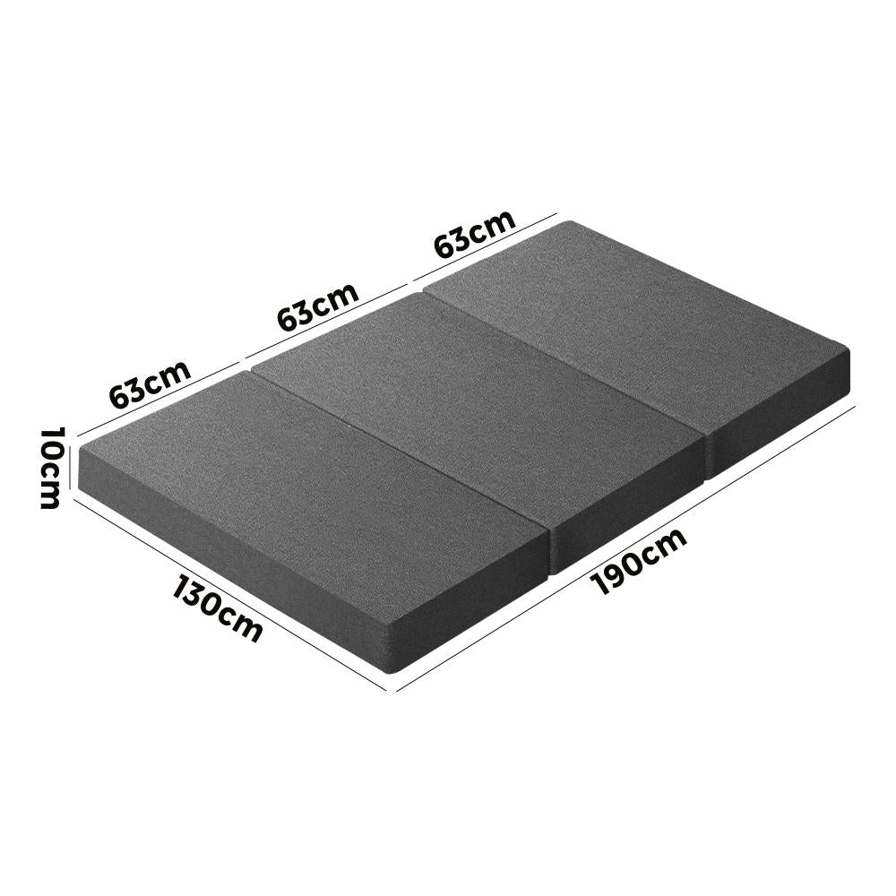 Simple Deals Foldable Mattress Trifold Camping Bed Sofa Cushion Mat Breathable Double