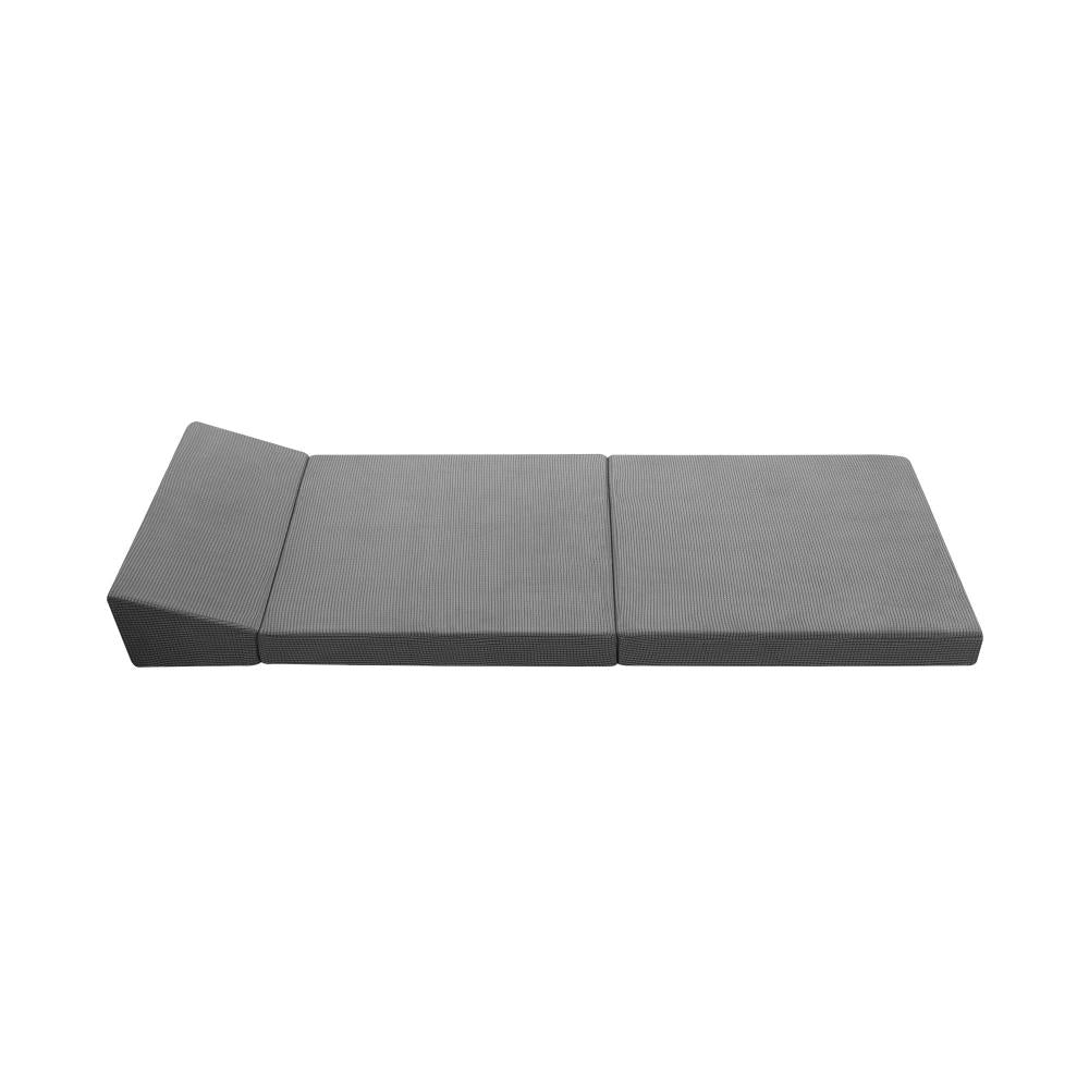 Simple Deals Foldable Mattress Folding Sofa Bed Trifold Sleeping Camping Cushion Single