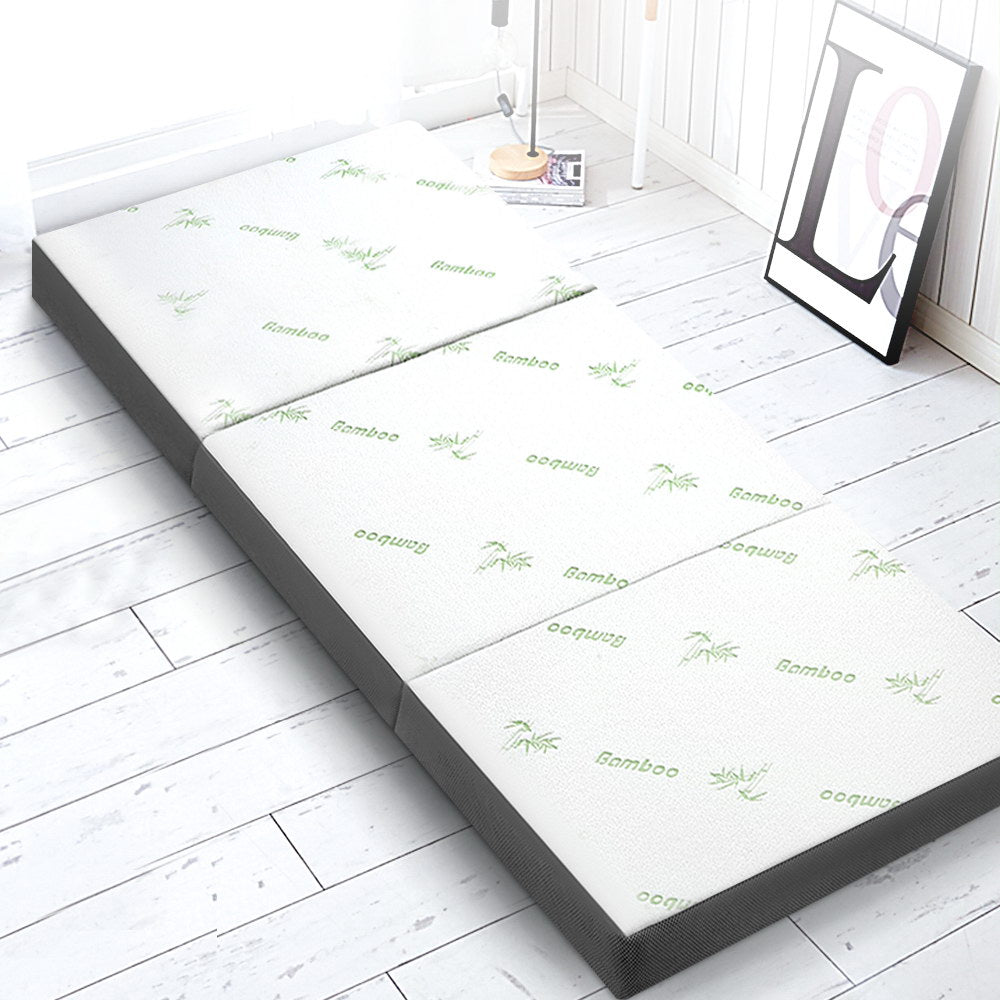 Foldable Mattress Folding Foam Single Bamboo
