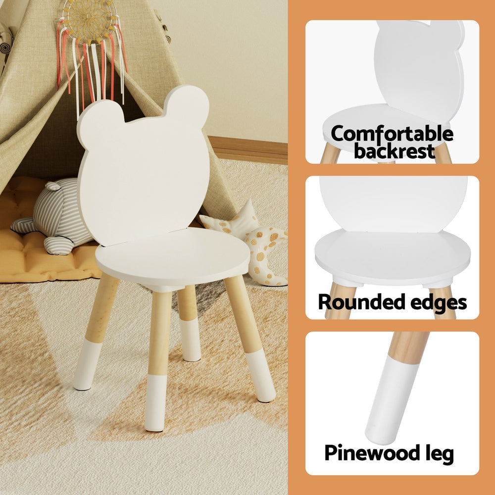 Versatile Kids Table and Chairs Set - 3 Piece
