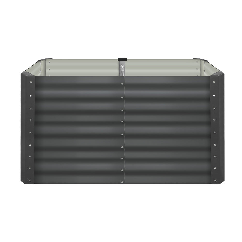 Garden Bed Kits Raised Vegetable Planter x 2 Galvanised Steel 120x80x73CM