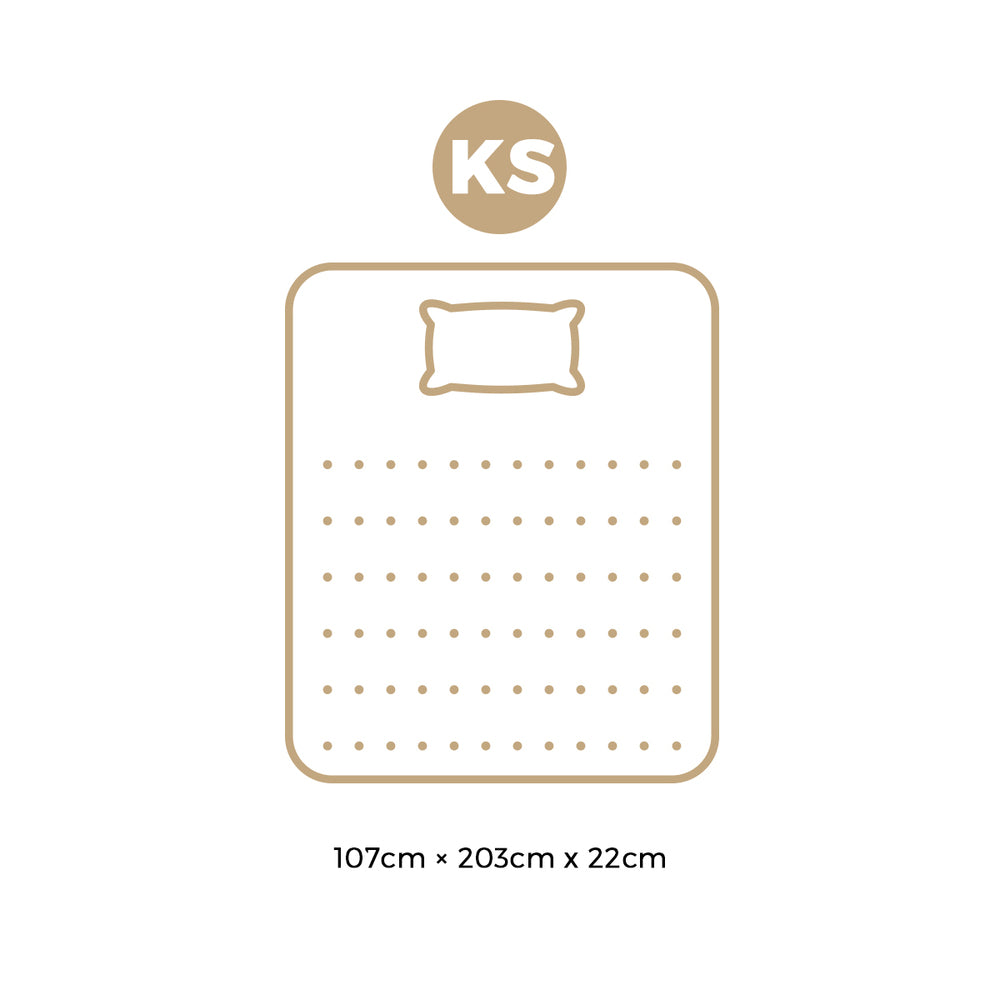 H&L 22cm King Single Mattress Bed Mattress 3D Mesh Fabric Firm Foam