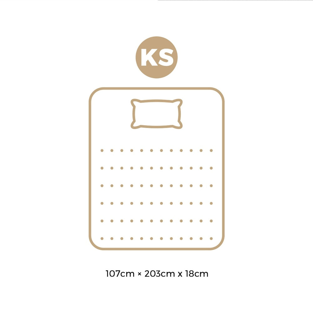 H&L King Single Mattress Breathable Luxury Bonnell Spring Foam Medium 18cm