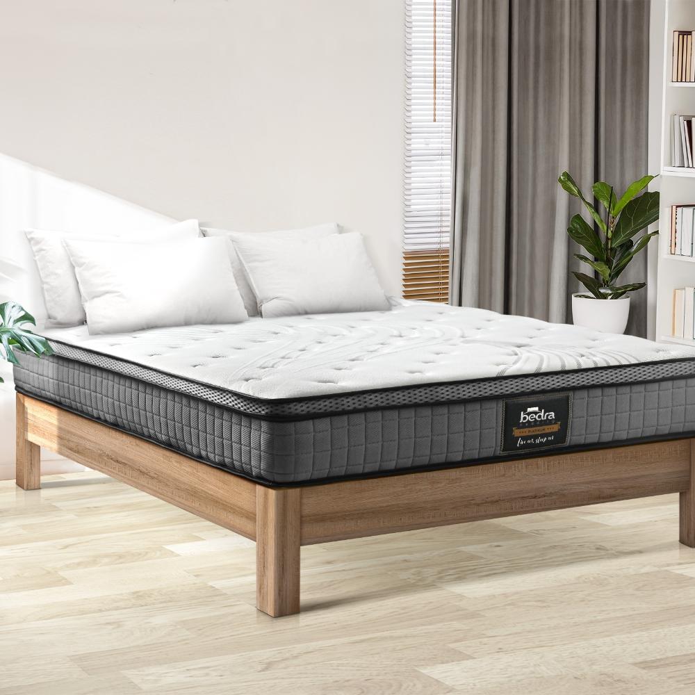 Simple Deals Queen Mattress Bed Spring Mattress 4D Mesh Fabric EuroTop Medium Foam 22cm