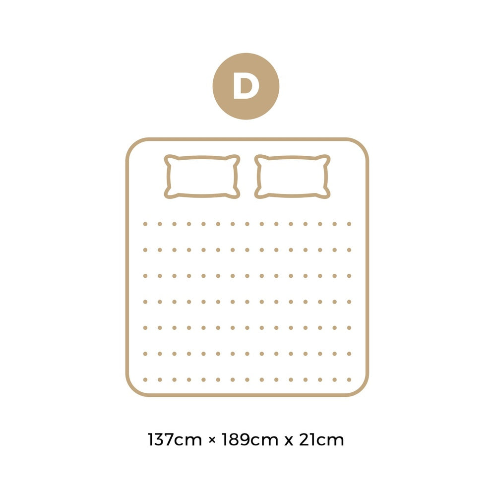 H&L Upgrade to the Medium 21cm Double Mattress with Bonnell Spring Foam
