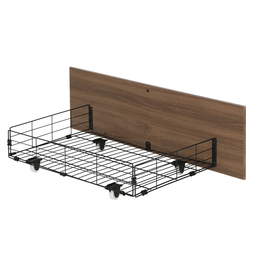 2X Bed Frame Storage Drawers Trundle Black