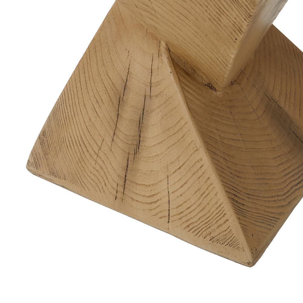 Side Table Terrazzo Concrete White/Natural/Black