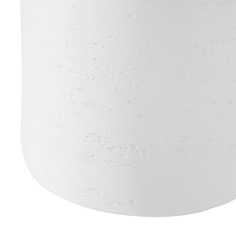 Side Table Terrazzo Concrete White/Natural/Black