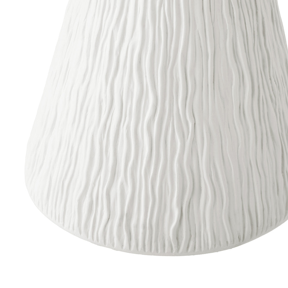 Side Table Terrazzo Concrete White/Natural/Black