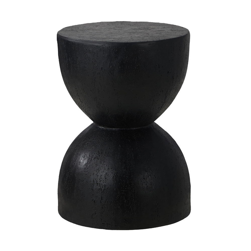 Side Table Terrazzo Concrete White/Natural/Black