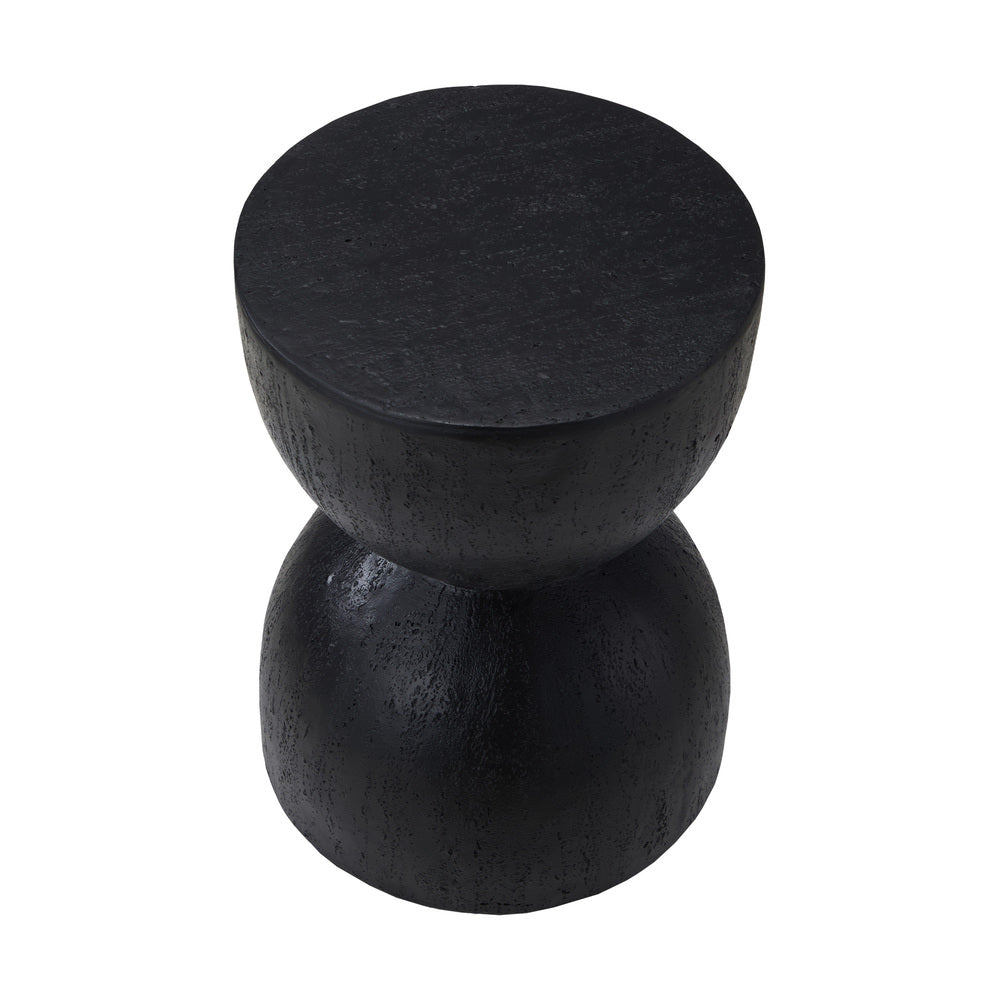Side Table Terrazzo Concrete White/Natural/Black