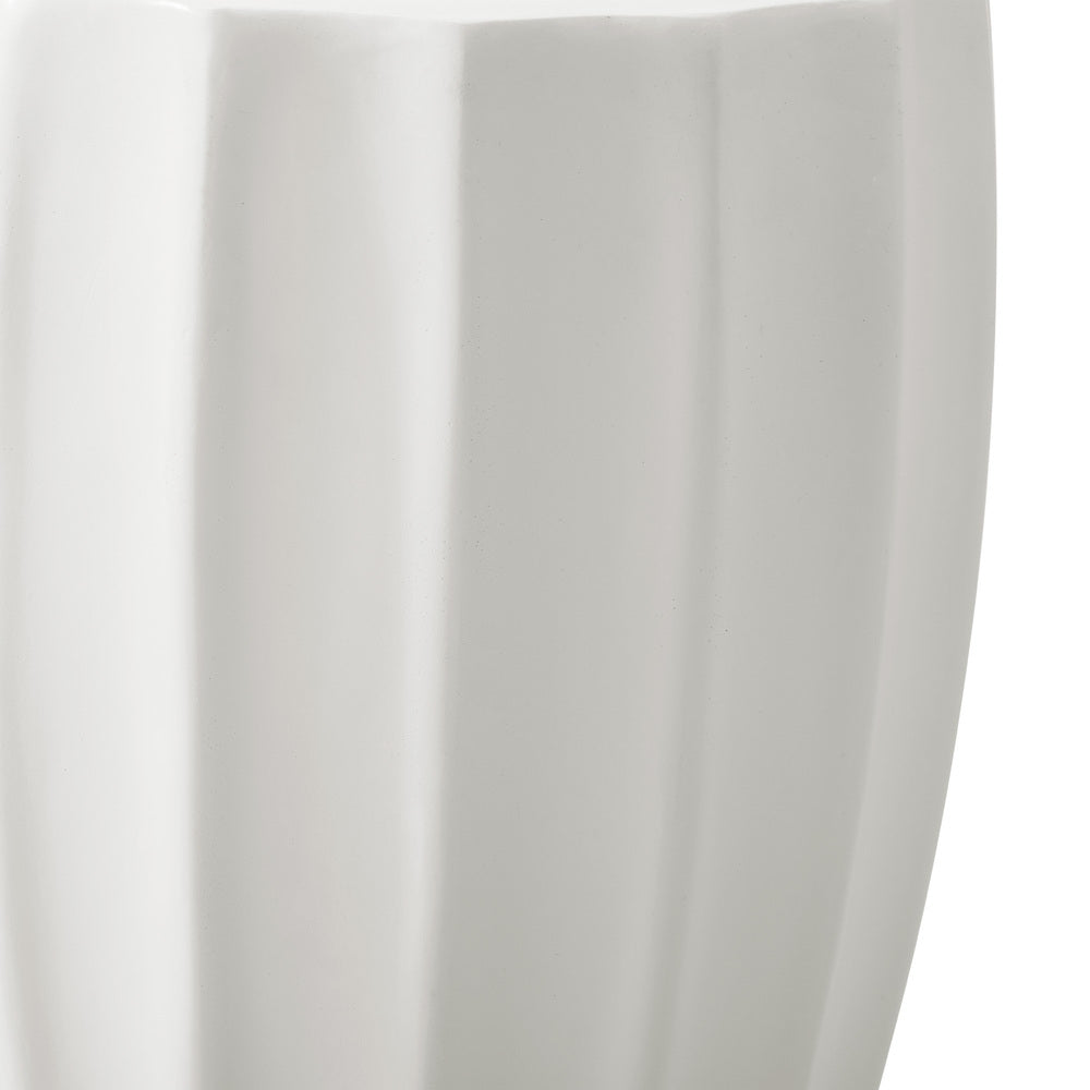 Side Table Terrazzo Concrete White/Natural/Black