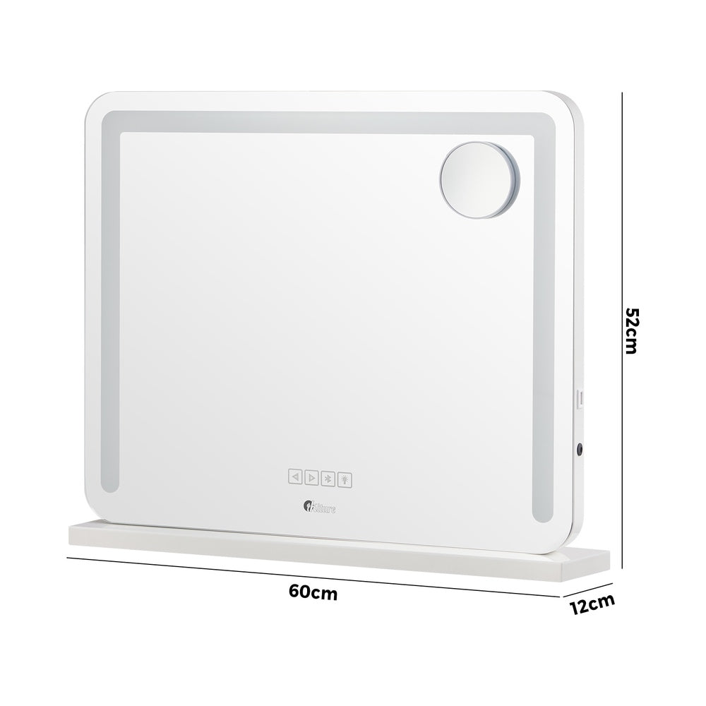 Bluetooth Hollywood LED Makeup Mirror 60x52cm