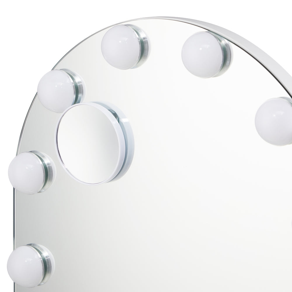 LED Arched Makeup Mirror Bluetooth 61x43cm