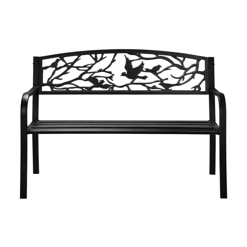 Relax in Style: Outdoor Chair Furniture with Bird Pattern Patio