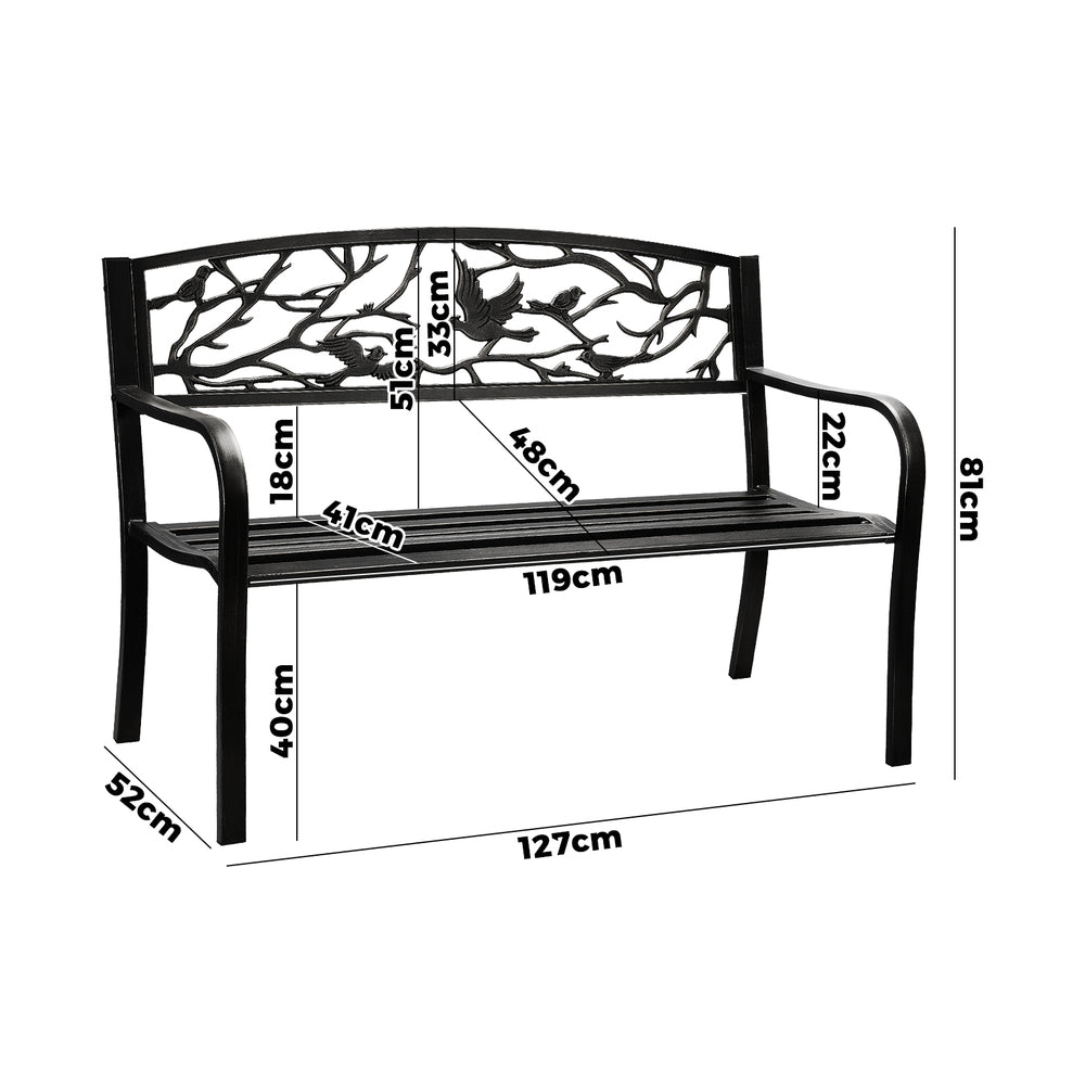 Relax in Style: Outdoor Chair Furniture with Bird Pattern Patio