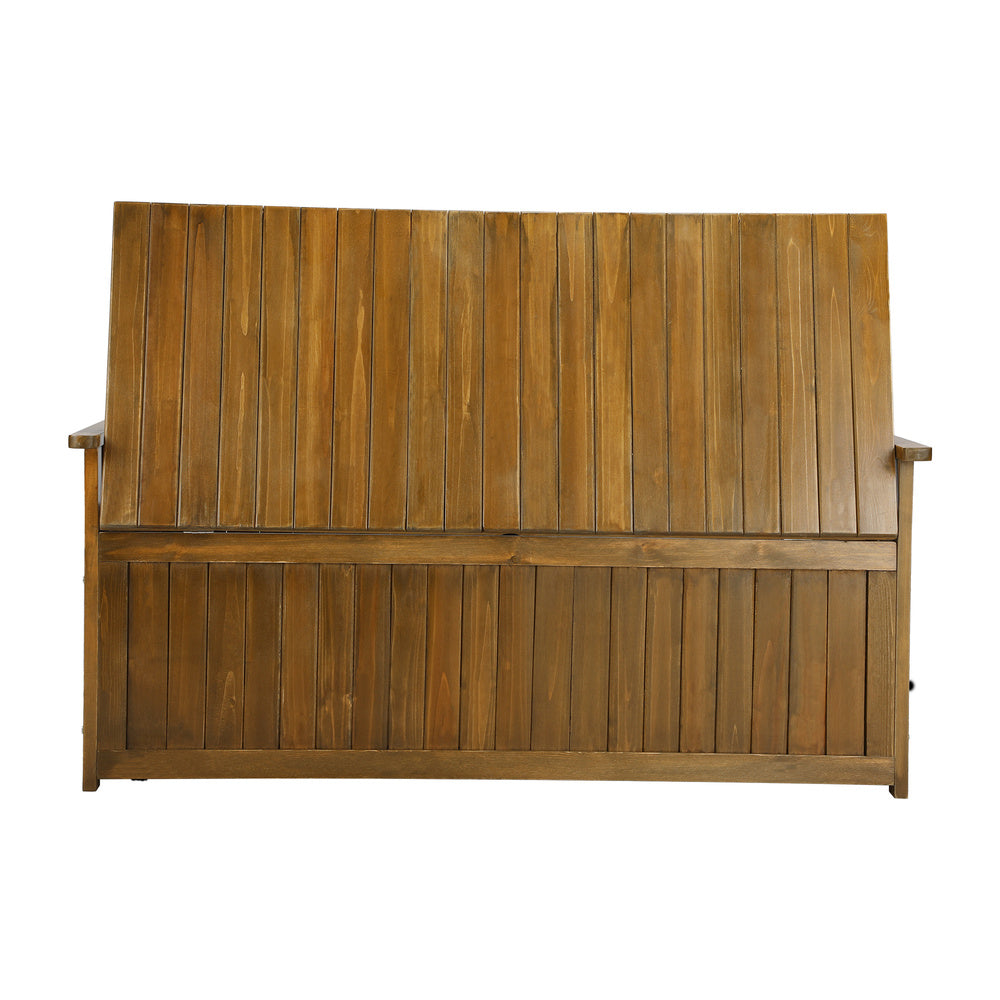 Outdoor Storage Box Garden Bench Wooden Container Chest Toy Cabinet XL