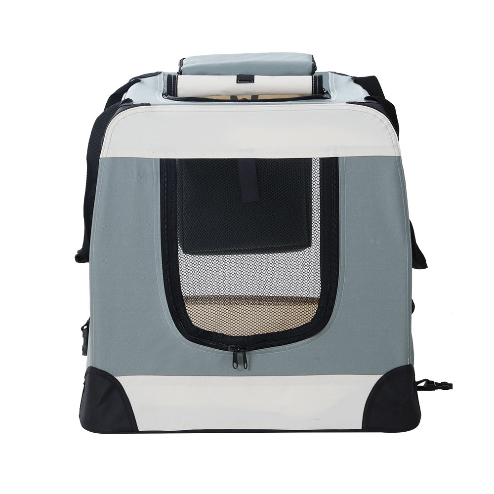 Pet Carrier Soft Crate Dog Cat Travel 90X61Cm Foldable Car 2Xl