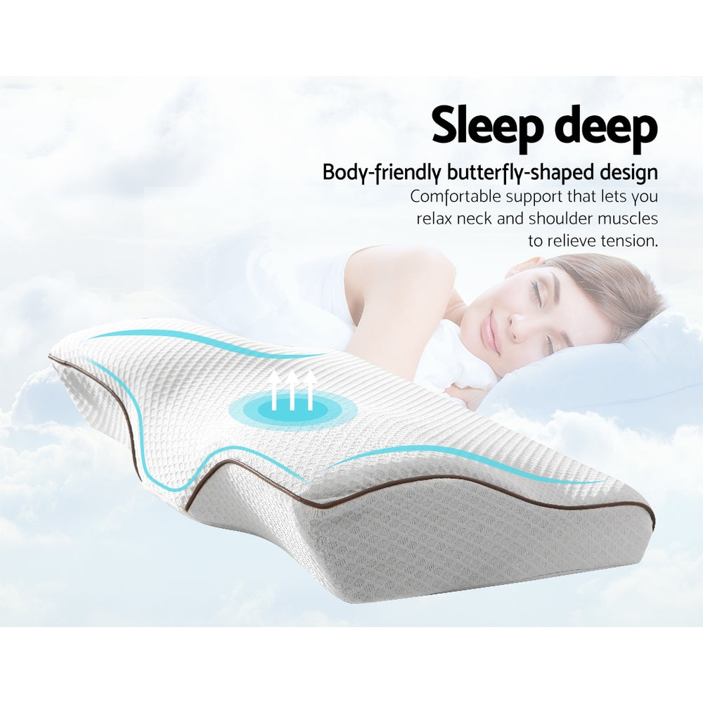 Memory Foam Contour Pillow Grey