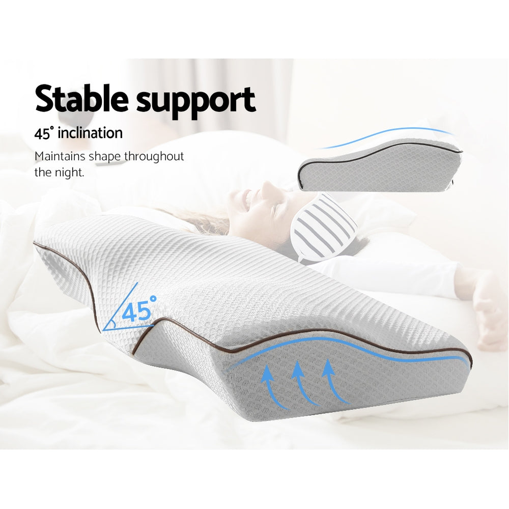 Memory Foam Contour Pillow Grey