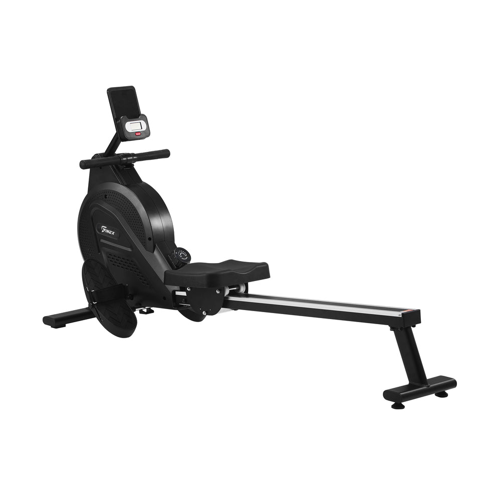Rowing Machine Rower Magnetic Resistance Black