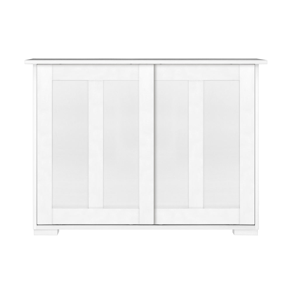 Sideboard Buffet Side Hallway Table Floor Cabinets Desk Storage Cupboard Shelf Home Furniture ?White