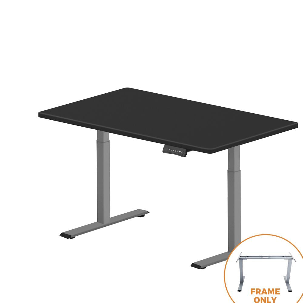 Office Standing Desk Frame Sit Table Leg Motorised Dual Motor Stand Grey(Frame Only)