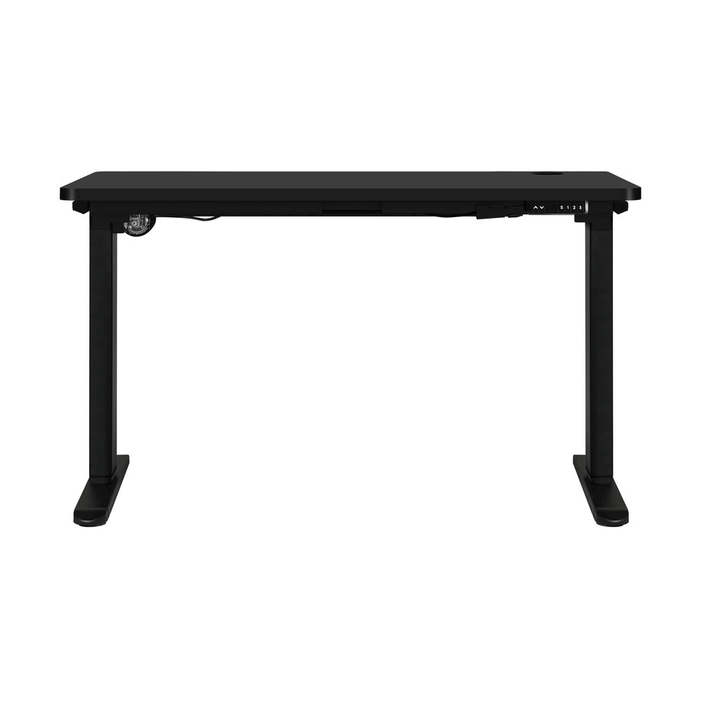 Standing Desk Electric Height Adjustable Motorised Sit Stand Desk 140cm All Black