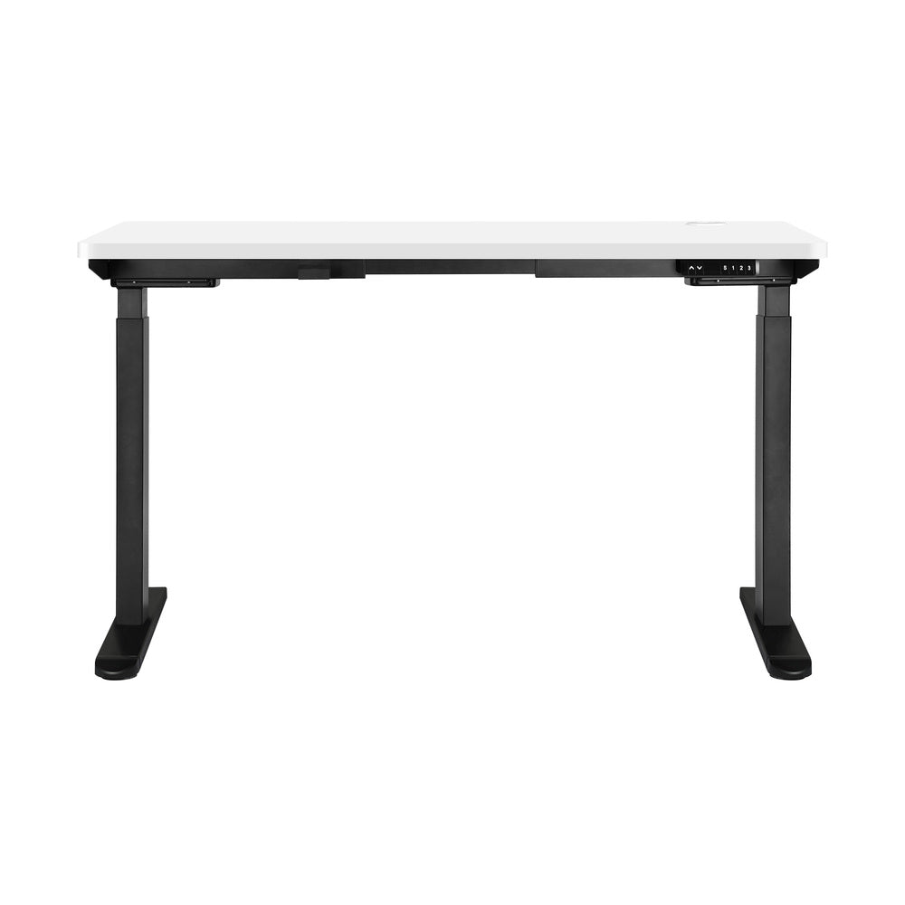 Standing Desk Dual Motor Electric Height Adjustable Sit Stand Table 120cm Black and White