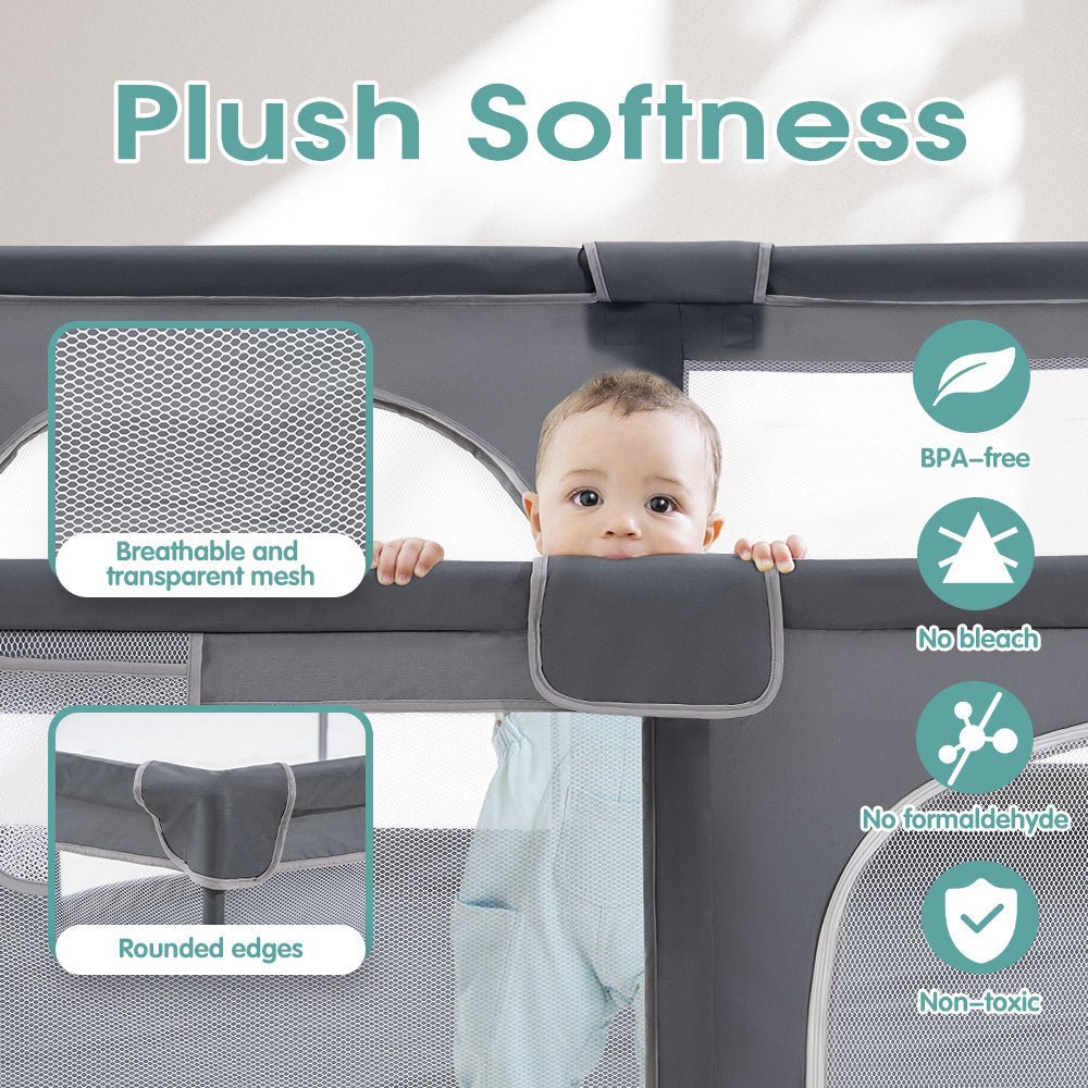 Kids Playpen Baby Safety Gate 2 Door 150x180cm