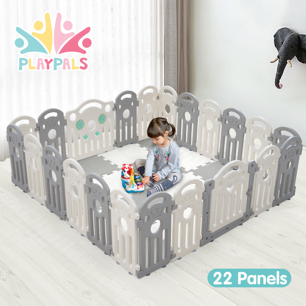 Kids Playpen Baby Safety Gate Toddler Fence 22 Panels
