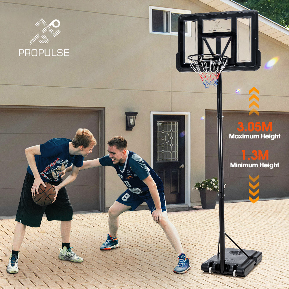 Basketball Hoop Portable 1.36M-3.05M Height Adjustable