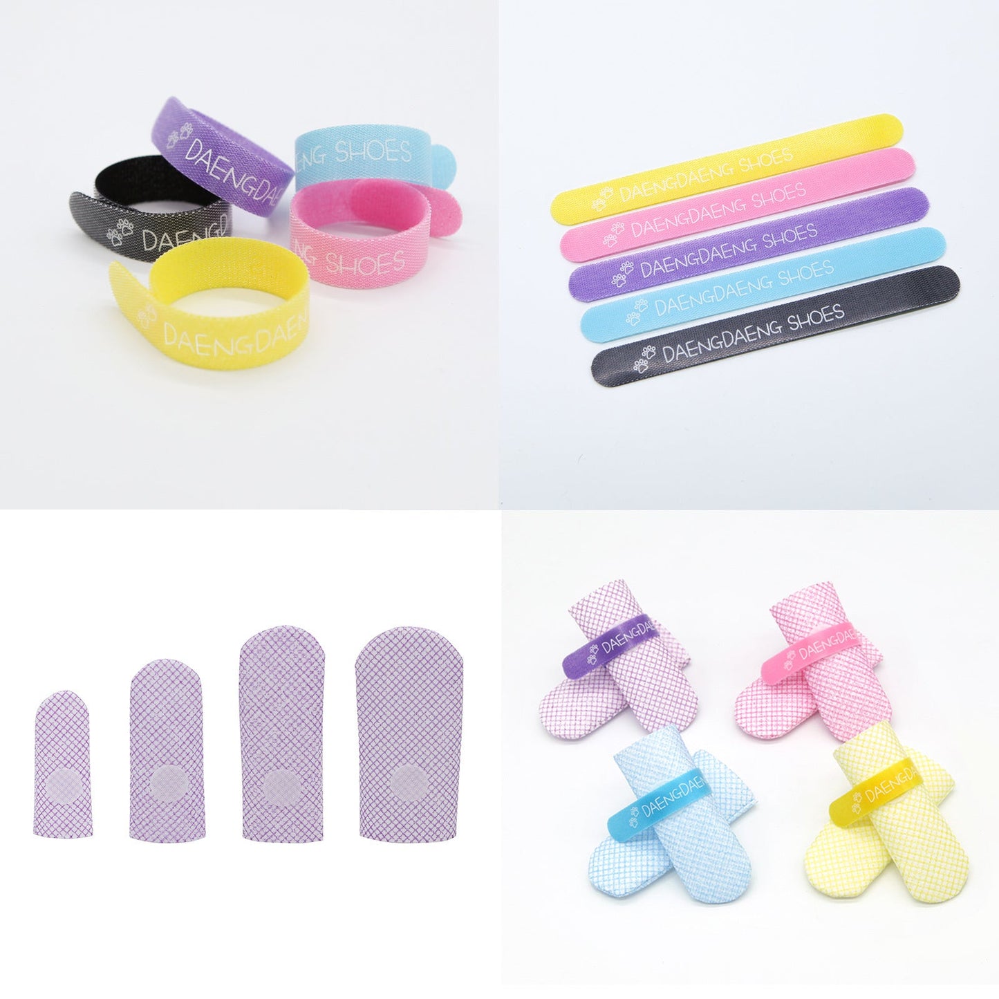 28x Waterproof Dog Shoes - Disposable Anti-Slip Pet Socks, Small, Violet